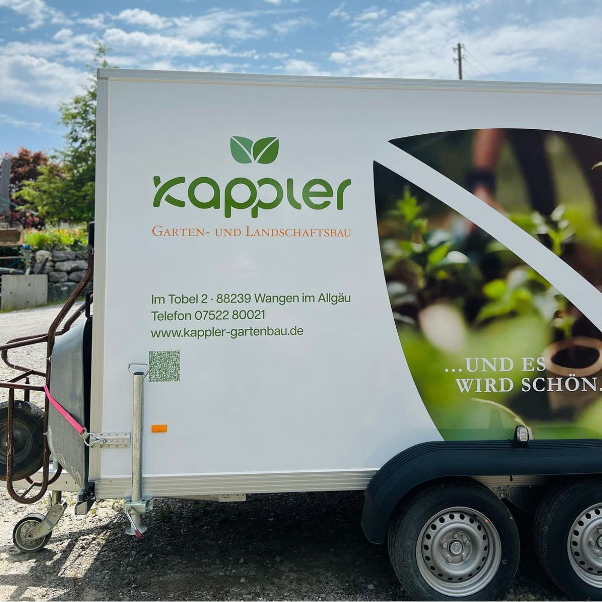 die KENNste! – Kappler Garten- und Landschaftsbau Gestaltung der Hängerbeschriftung