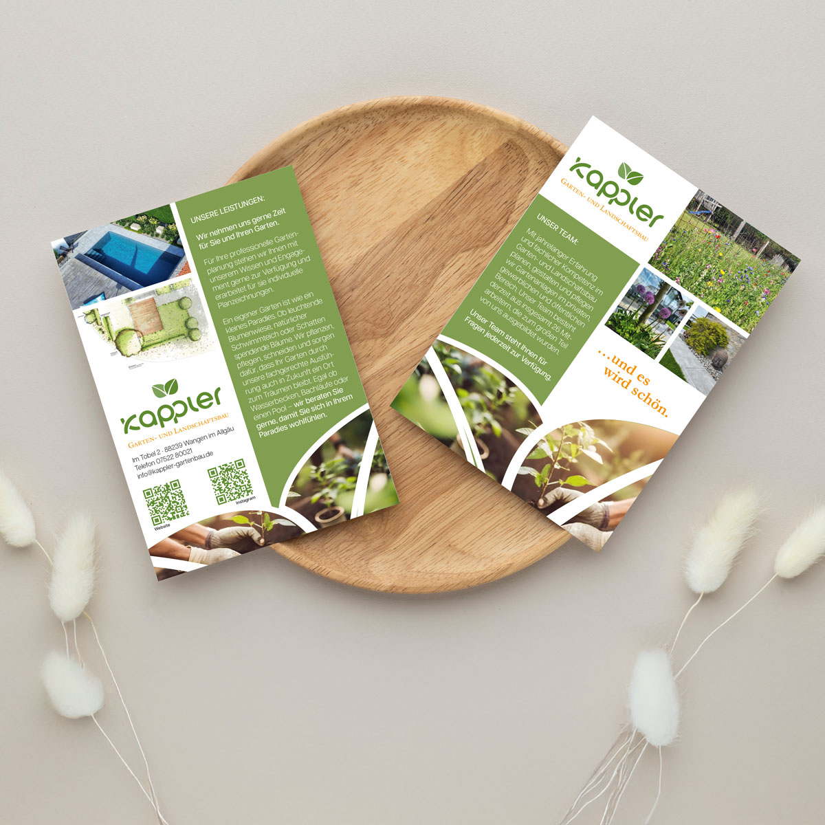 die KENNste! – Kappler Garten- und Landschaftsbaue, Flyergestaltung für die Landesgartenschau in Wangen 2024