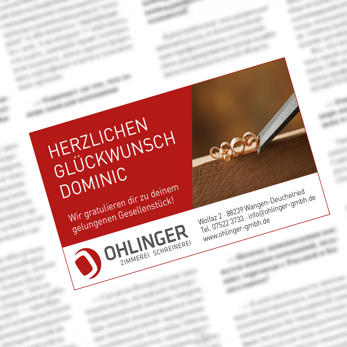 die KENNste! – Ohlinger – Anzeigen-Gestaltung