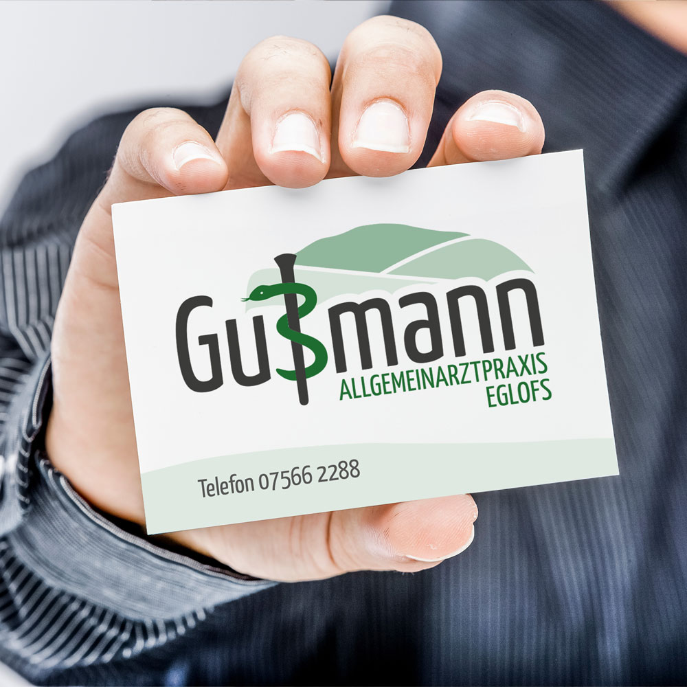 die KENNste! – Allgemeinarztpraxis Gußmann – Logoentwicklung und -design + Visitenkarten Gestaltung + Druckabwicklung