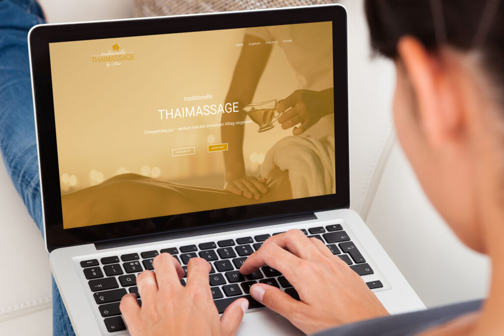Website Gestaltung und Umsetzung für die traditionelle Thaimassage by Alisa